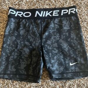 Nike Pro Kids Black and Gray Shorts